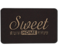 Коврик влаговпитывающий ComeForte «ВЕЛЮР» МИЛЫЙ ДОМ 60х90см Черный 10шт/уп