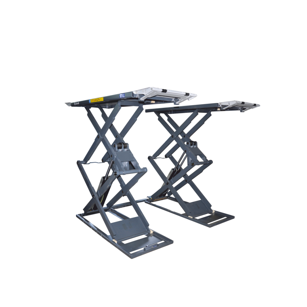 Ножничный электрогидравлический напольный подъемник ПГН-4000/Н-01 Синий RAL5017