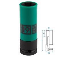 494519M KING TONY Головка ударная в ПЛАСТИКЕ 1/2", 19мм