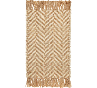 Коврик джутовый 2/2 "Елочка с бахромой" (Индия) 60*90 (5/1)