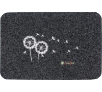 Коврик влаговпитывающий ComeForte «ВЕЛЮР» Одуванчик 60х90см  Серый 10шт/уп