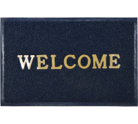 Коврик придверный пористый ComeForte "Welcome" 60х90см Синий 20шт/уп