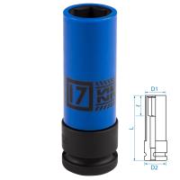 494517M KING TONY Головка ударная в ПЛАСТИКЕ 1/2", 17мм