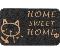 Коврик влаговпитывающий ComeForte «ВЕЛЮР» МИЛЫЙ ДОМ 60х90см Серый 10шт/уп