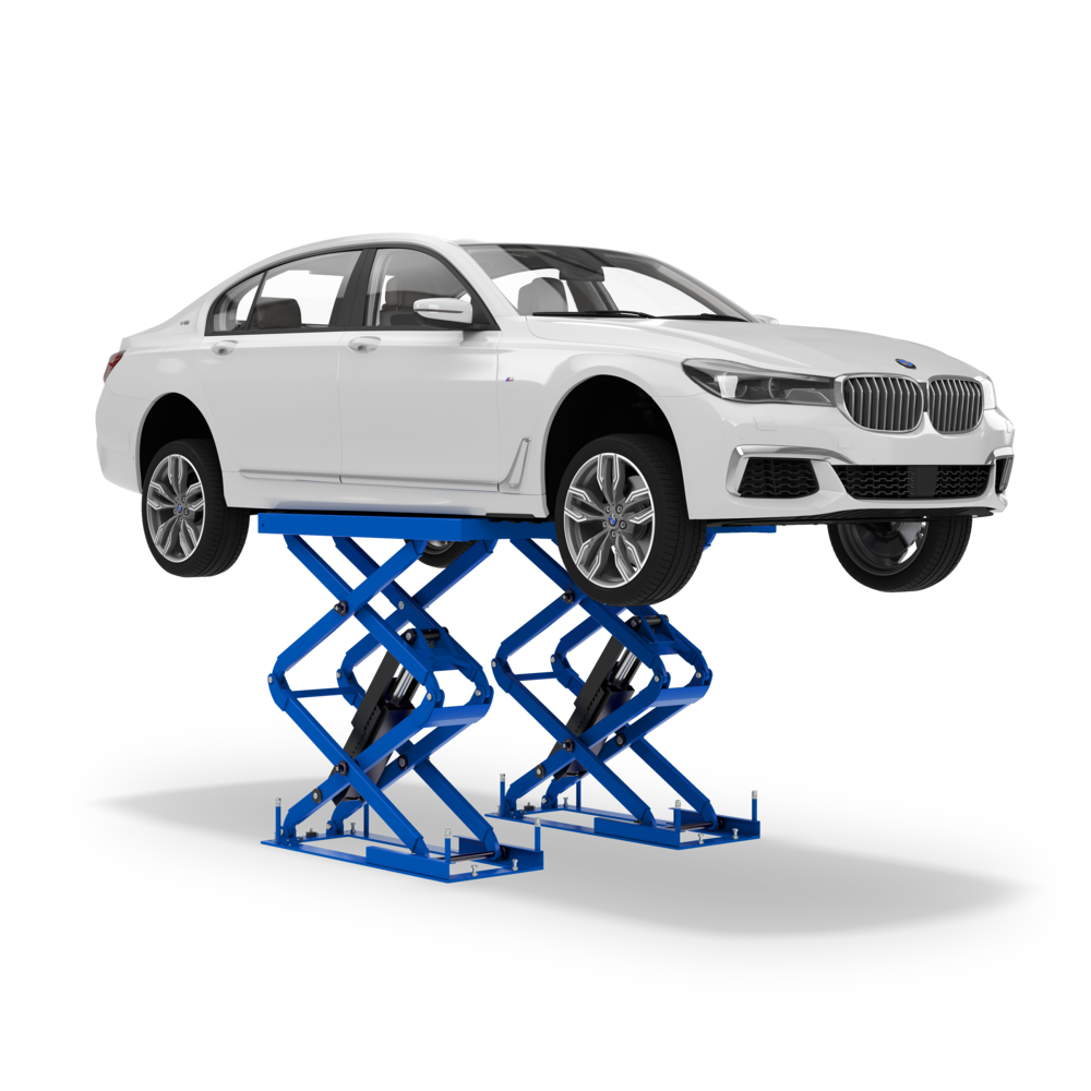 Ножничный электрогидравлический подъемник ПГН-3000/Н-02 Синий RAL5017