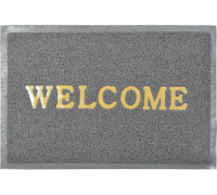 Коврик придверный пористый ComeForte "Welcome" 60х90см Серый 20шт/уп