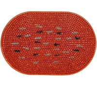 Коврик придверный резиновый ComeForte «FRG» 40x60см Orange овал 10шт/уп