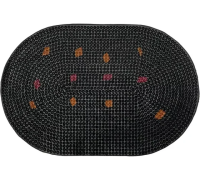 Коврик придверный резиновый ComeForte «FRG» 40x60см Black овал 10шт/уп