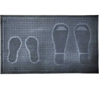 Коврик придверный резиновый ComeForte PIN MAT 45х75см «БОТИНКИ» 10шт/уп