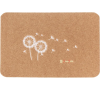 Коврик влаговпитывающий ComeForte «ВЕЛЮР» Одуванчик 60х90см  Бежевый 10шт/уп