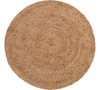 Коврик джутовый круглый 8/8  (Индия)  240*240 1шт/уп.