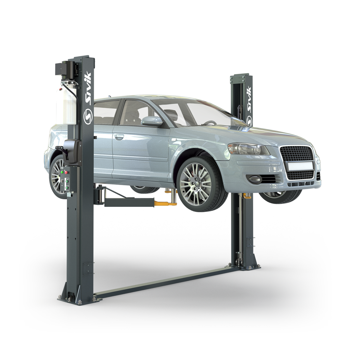 Двухстоечный электрогидравлический подъемник ПГА-4200-НС Синий RAL5017