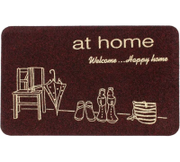 Коврик влаговпитывающий ComeForte «ВЕЛЮР» УЮТНЫЙ ДОМ 40х60см Черный 10шт/уп