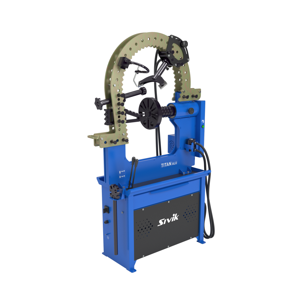 Стенд для правки дисков Титан ALU Компакт с электроприводом