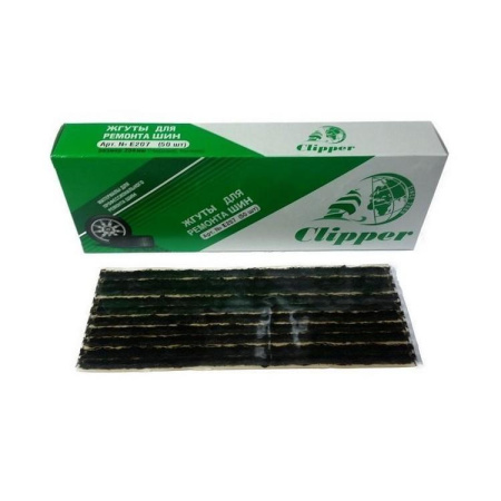 E207 Набор жгутов черных тонких 185 мм, 50шт