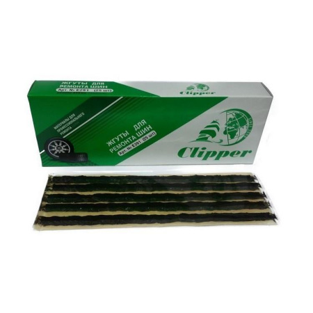 E291 Набор жгутов черных длинных 204 мм, 25шт