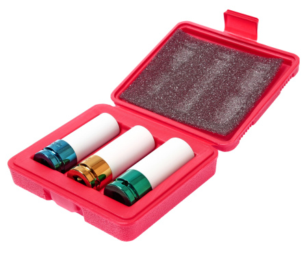 JTC-3304A Набор головок ударных для литых дисков 17-19-22мм L=87мм 3 предмета в кейсе