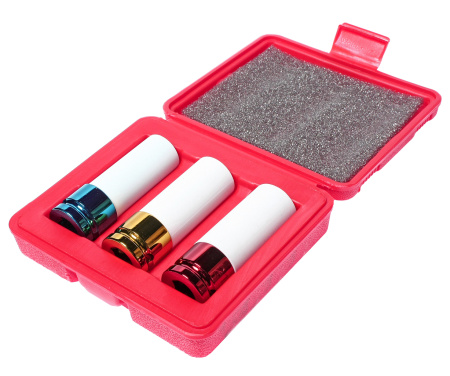 JTC-3304 Набор головок ударных для литых дисков 17-19-21мм, длина 87мм (в кейсе) 3 предме