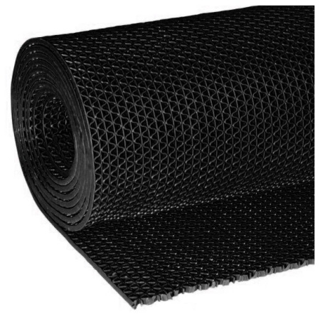 Противоскользящая дорожка ПВХ S-mat Zig Zag 0,9х15м*5 мм Черный 1шт/уп