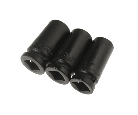 JTC-J403B Набор головок ударных тонкостенных средней глубины 1/2" (17, 19, 21мм)