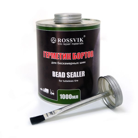 Герметик бортов шин, ROSSVIK 1000мл (банка с кистью)