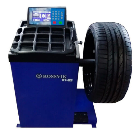 VT-63 ROSSVIK Станок балансировочный (электронная линейка,ЖК дисплей) 220 В