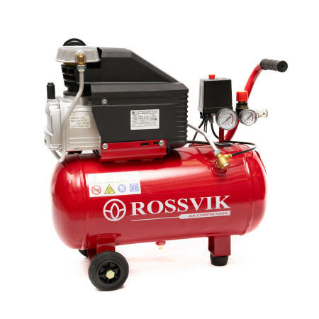Компрессор поршневой ROSSVIK СБ4/С-24.J1047В, 200л/мин, 8бар, ресивер 24л, 220В/1,5кВт