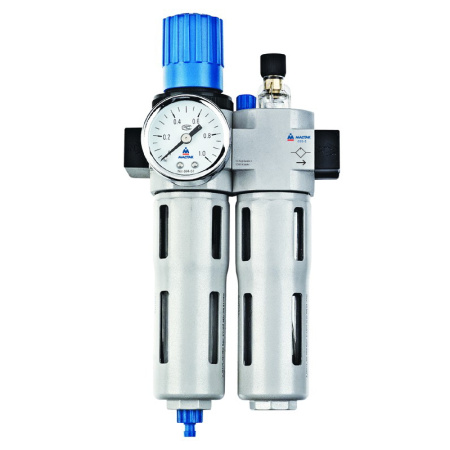 690-31 МАСТАК Фильтр влагоотделитель с редуктором и лубрикатор 3/8", 16 бар