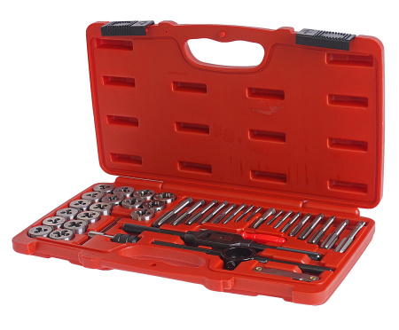 JTC-3432A Набор метчиков и плашек (в кейсе) 40 пр.