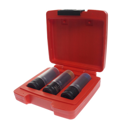 JTC-7655 Набор головок ударных 17-19-21ММ L=85ММ 3 предмета в кейсе