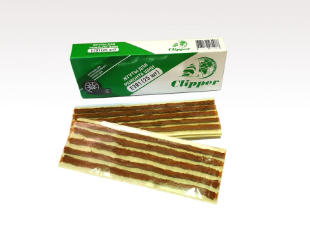 E281 Набор жгутов коричневых длинных 204 мм, 25шт