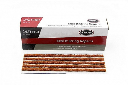 242TEBR Жгуты коричневые бутилкаучуковые 200мм (установка без клея), 30шт